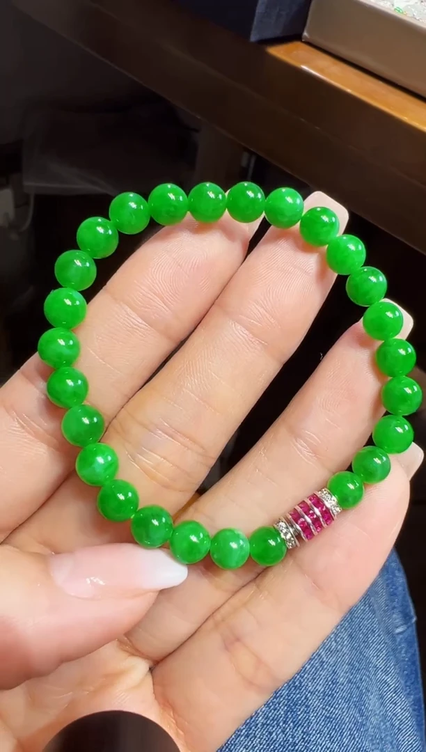 未镶嵌手串翡翠珠珠手串