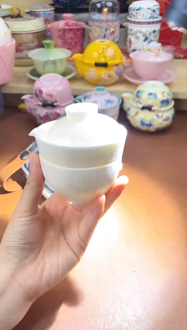 陶陶瓷茶具摆件旅行套组