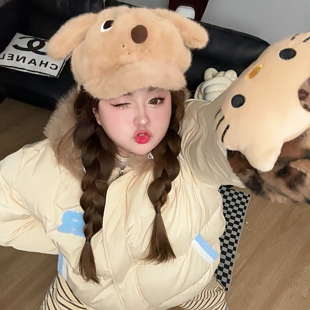 琳妹妹特大码女装胖mm外套200-300斤冬季连帽棉袄棉服WLL088