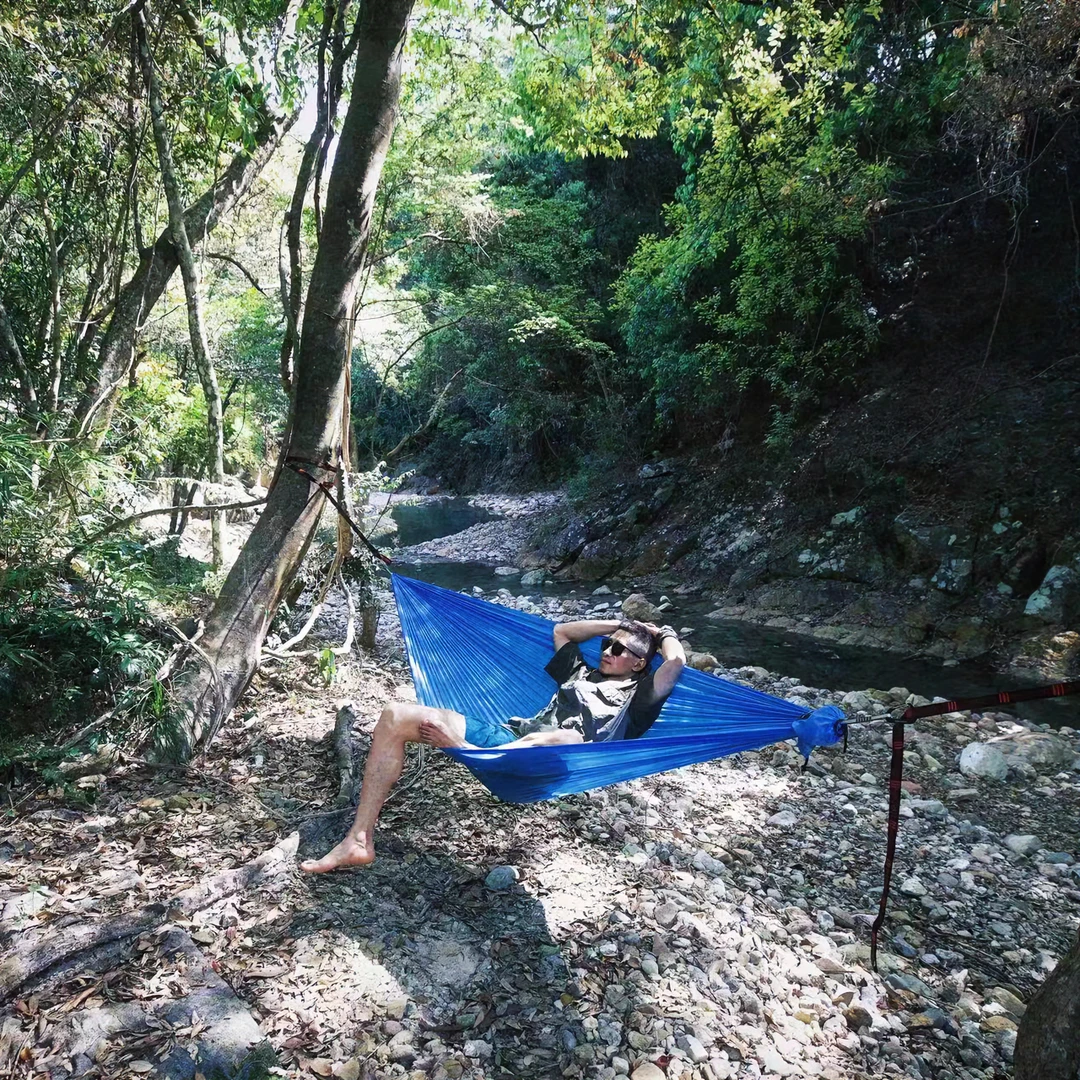 新款超轻轻量化吊床尼龙格子布户外露营登山骑行摩旅