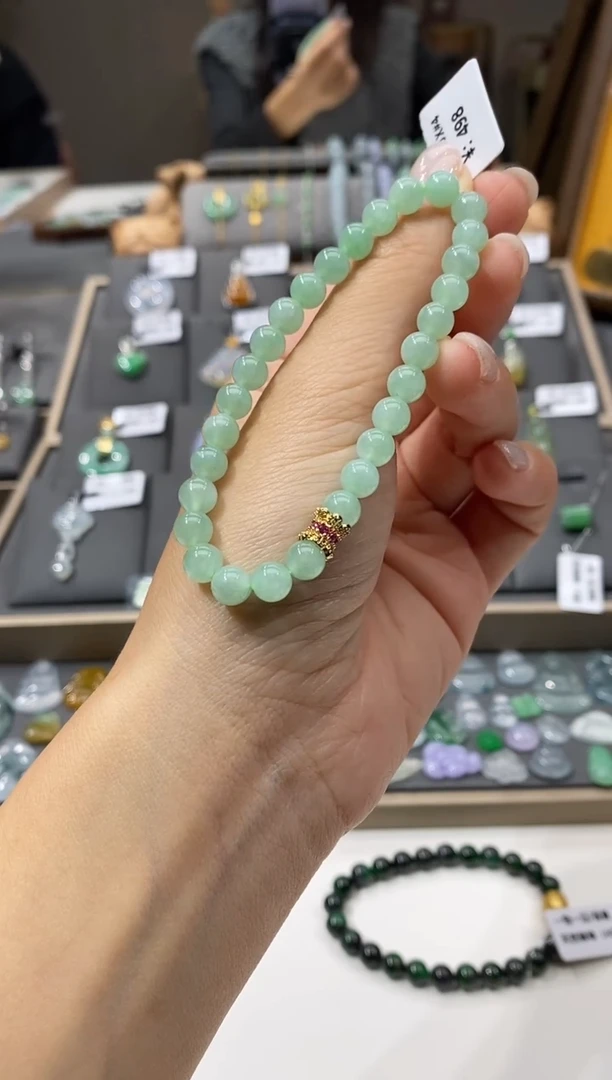 未镶嵌手链翡翠手串