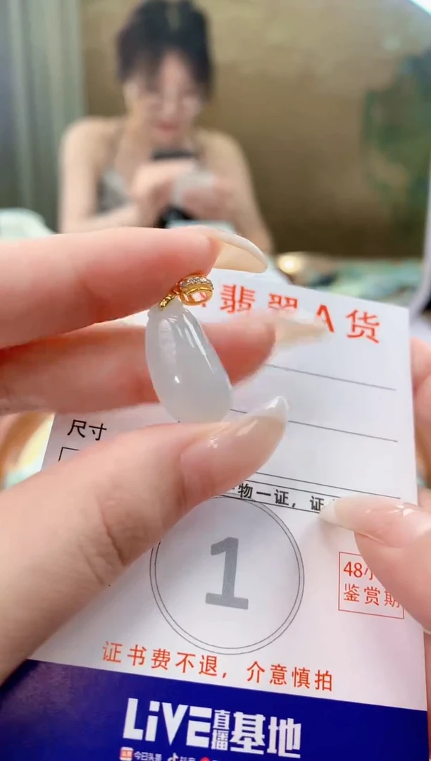 翡翠未镶嵌颈饰天然A货翡翠挂件