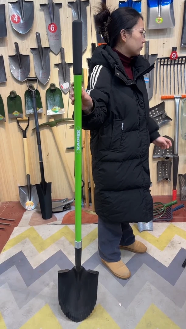 绿色纤维柄尖锹35