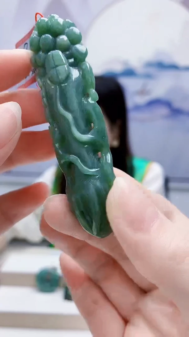 未镶嵌定制翡翠4852ry-毛货挂件134