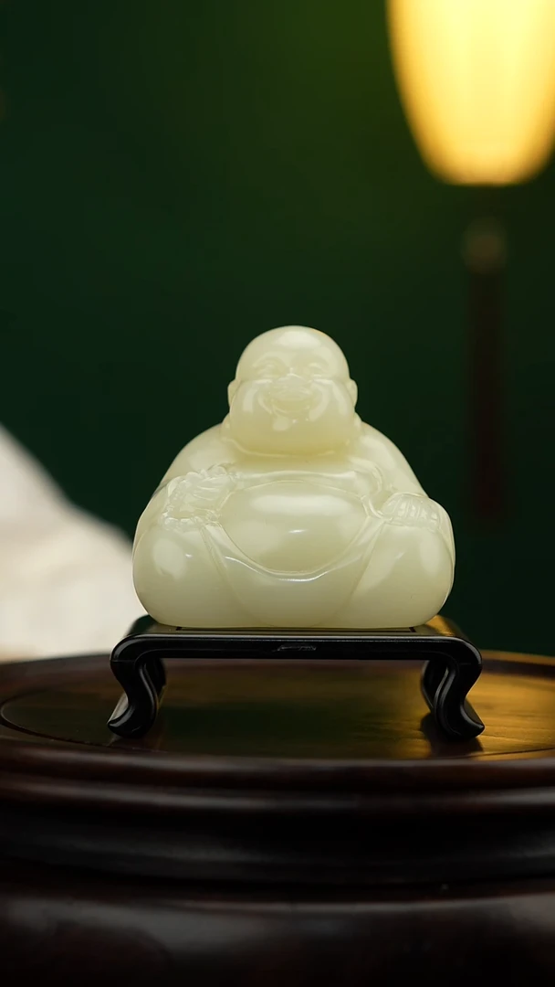 玉【弥勒】天然玉石手把件