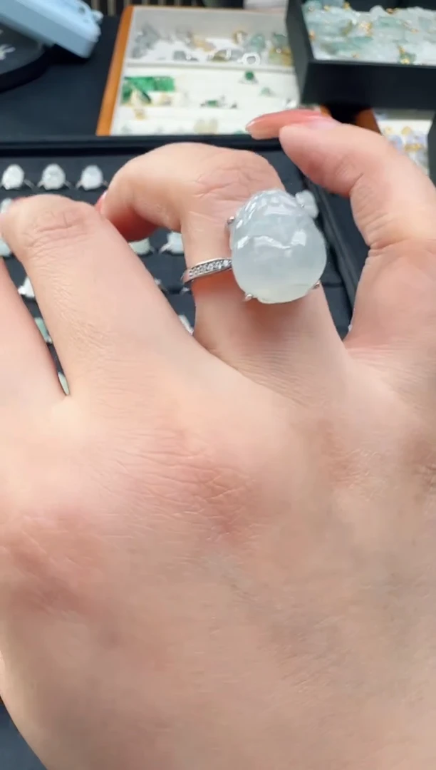 【闪购商品】翡翠戒指银S925镶嵌TZG0118207