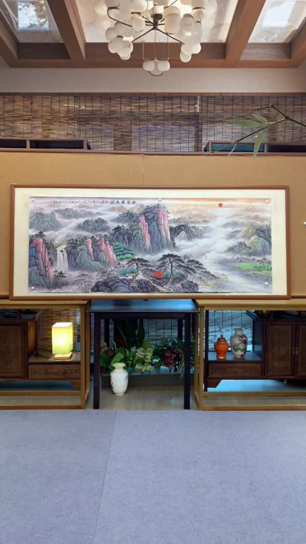 国画国画纯手绘纯实木205*85cm