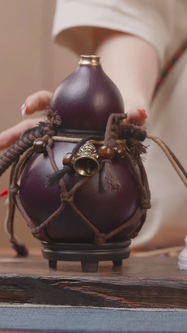 1119号精品大漆葫芦防腐防渗装水茶酒