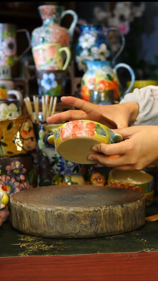 陶瓷9景德镇手工手绘釉下彩