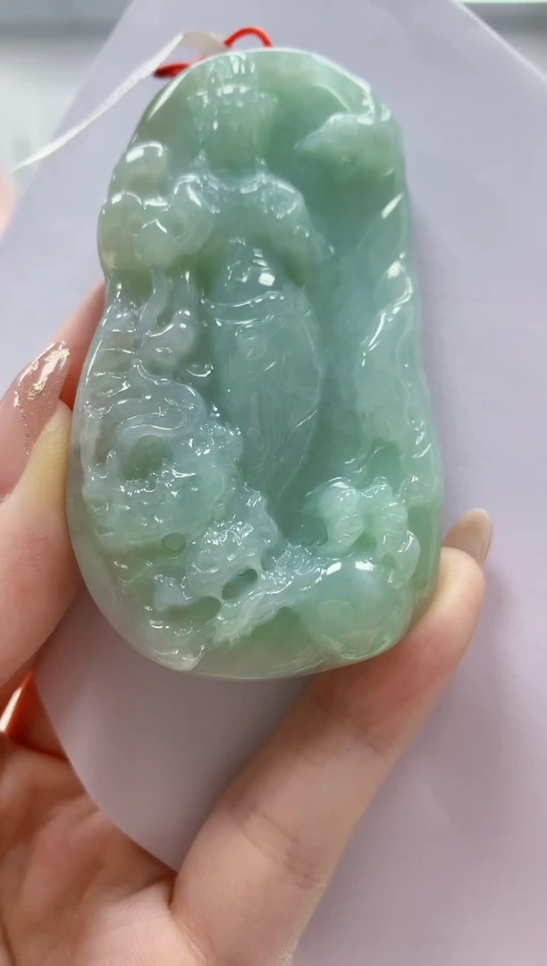 未镶嵌定制翡翠4812jw-毛货挂件90