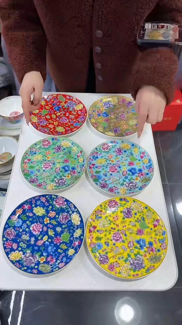 【闪购商品】瓷片7英寸骨碟6个景德镇陶瓷
