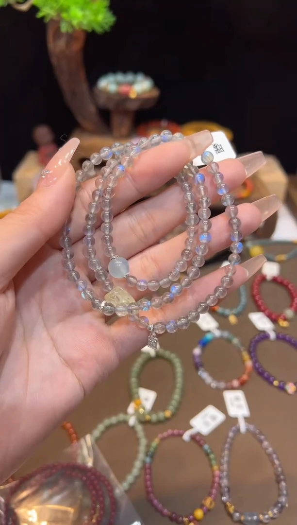 【闪购商品】长石手链未镶嵌手饰@@D2834