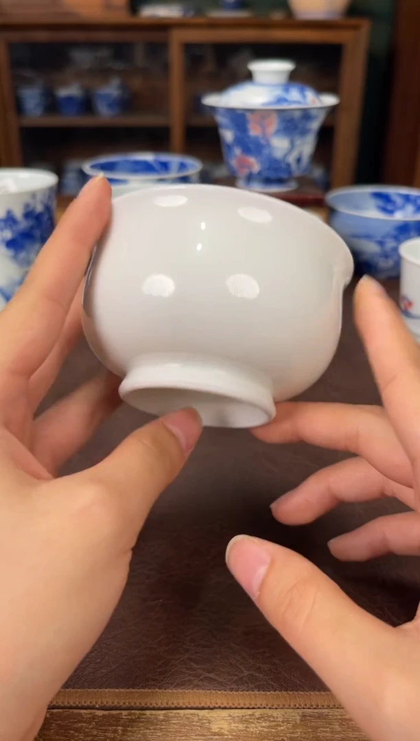 景德镇白胎炉式杯