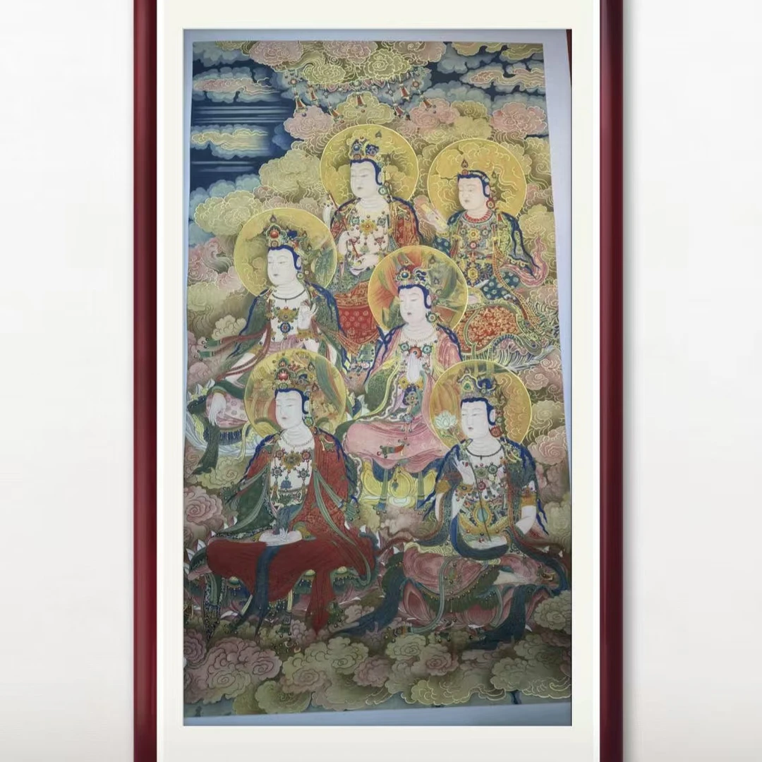 刘志扬国画作品《等觉位十地造像》