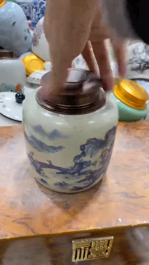 摆件陶茶叶罐密封罐储存罐