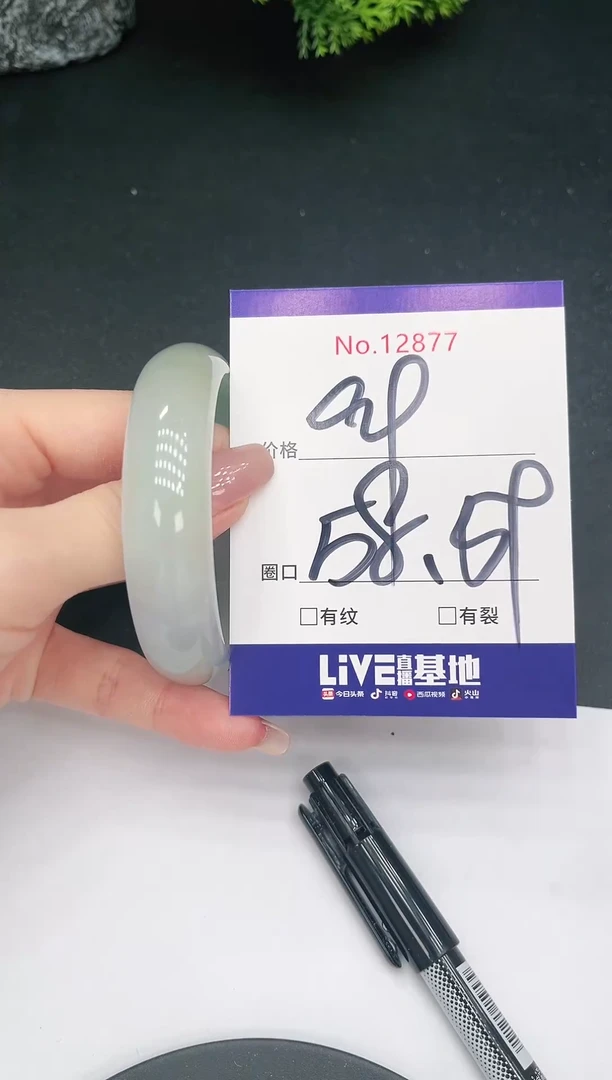未镶嵌手镯翡翠12877