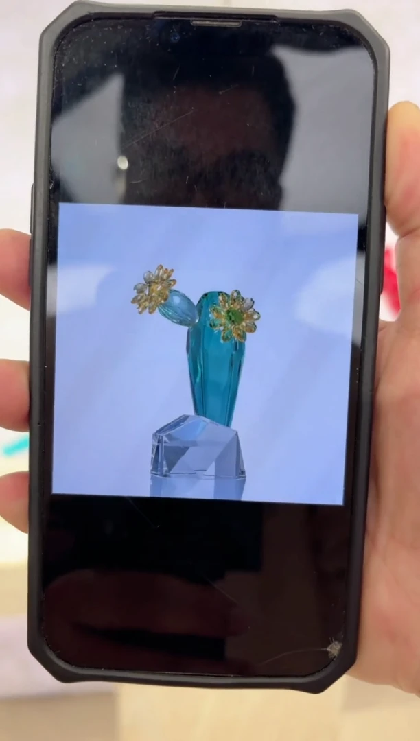 摆件仙人掌艺术琉璃摆件