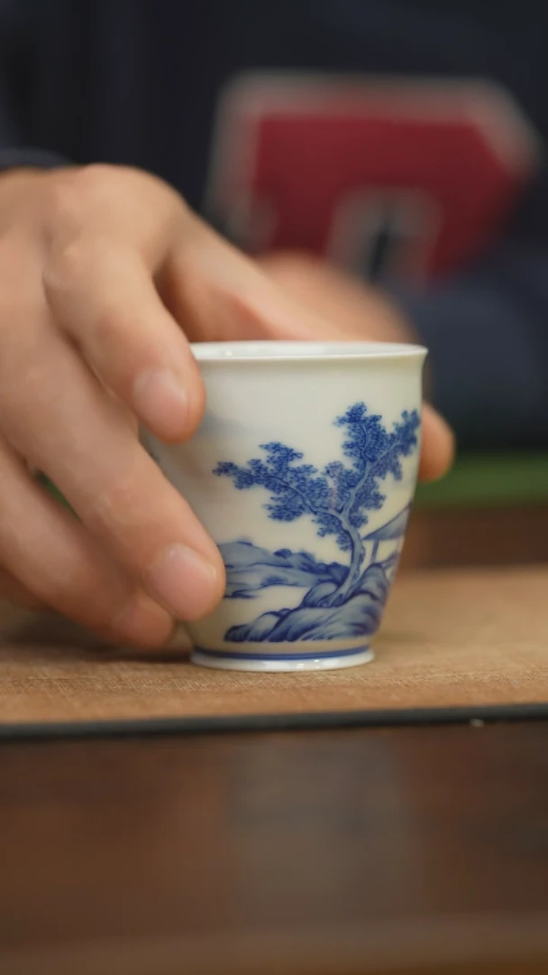 【闪购商品】杯柴窑青花破价福利