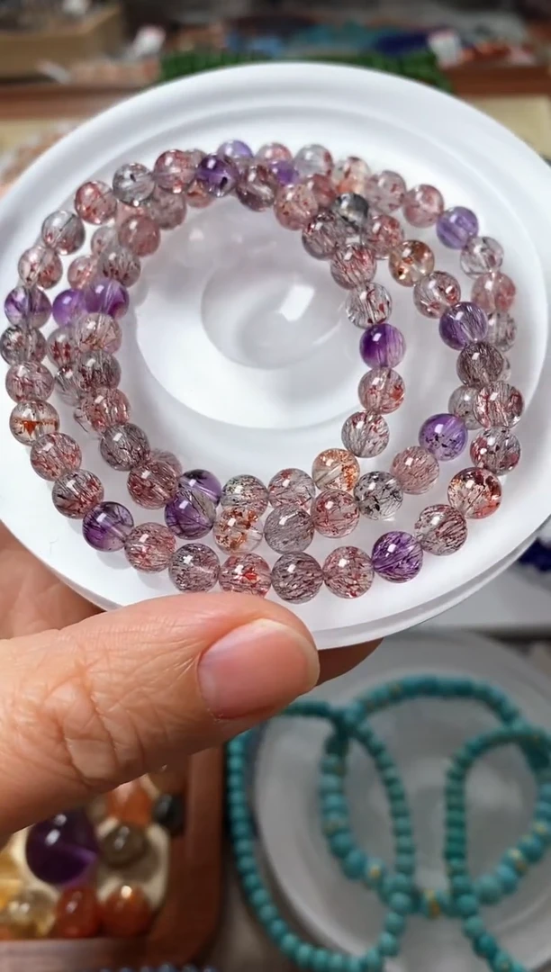 未镶嵌手链水晶超七彼岸花6.5