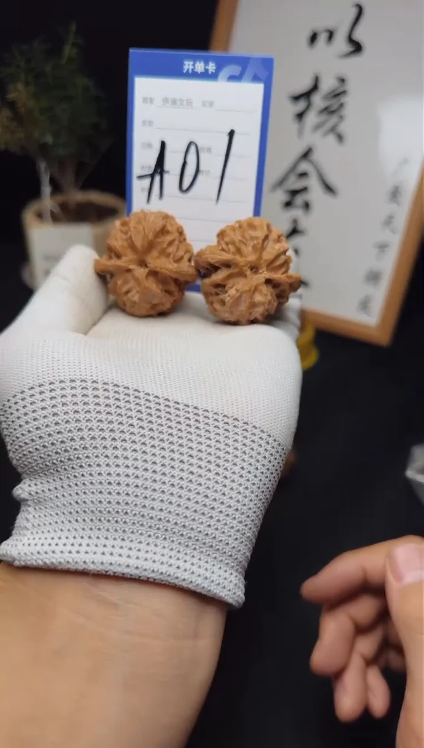 【闪购商品】文玩核桃把件A01苹果圆