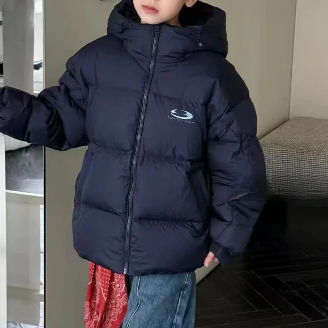 男童25冬季蓬松潮流保暖羽绒服5015