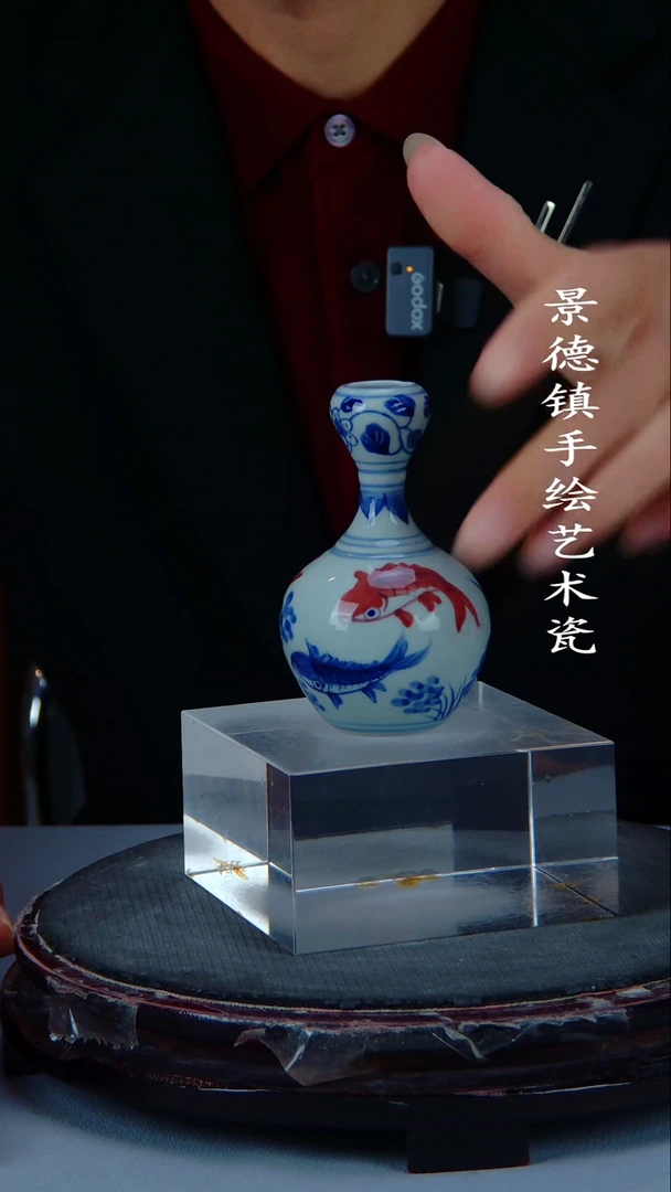 摆件陶瓷德镇手工手绘陶瓷摆件5