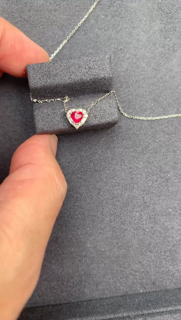 【闪购商品】红宝石颈饰18K金镶嵌29分红宝石项链