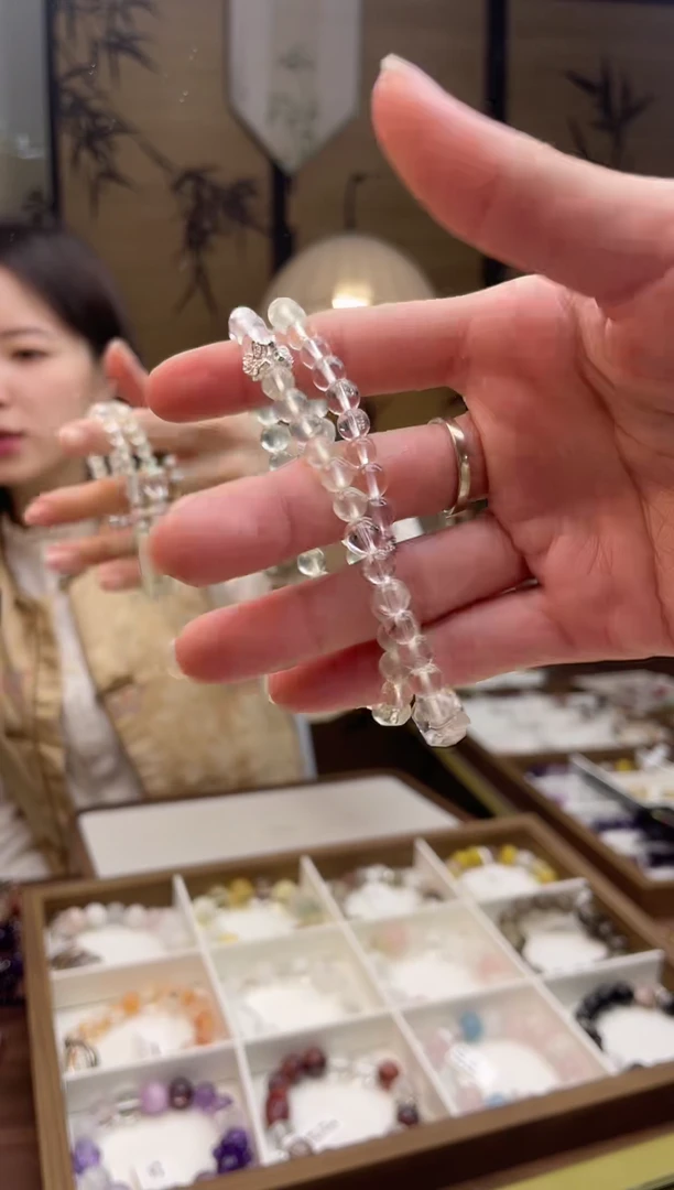 【闪购商品】水晶手链合金白水晶