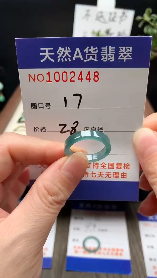 未镶嵌戒指翡翠17#