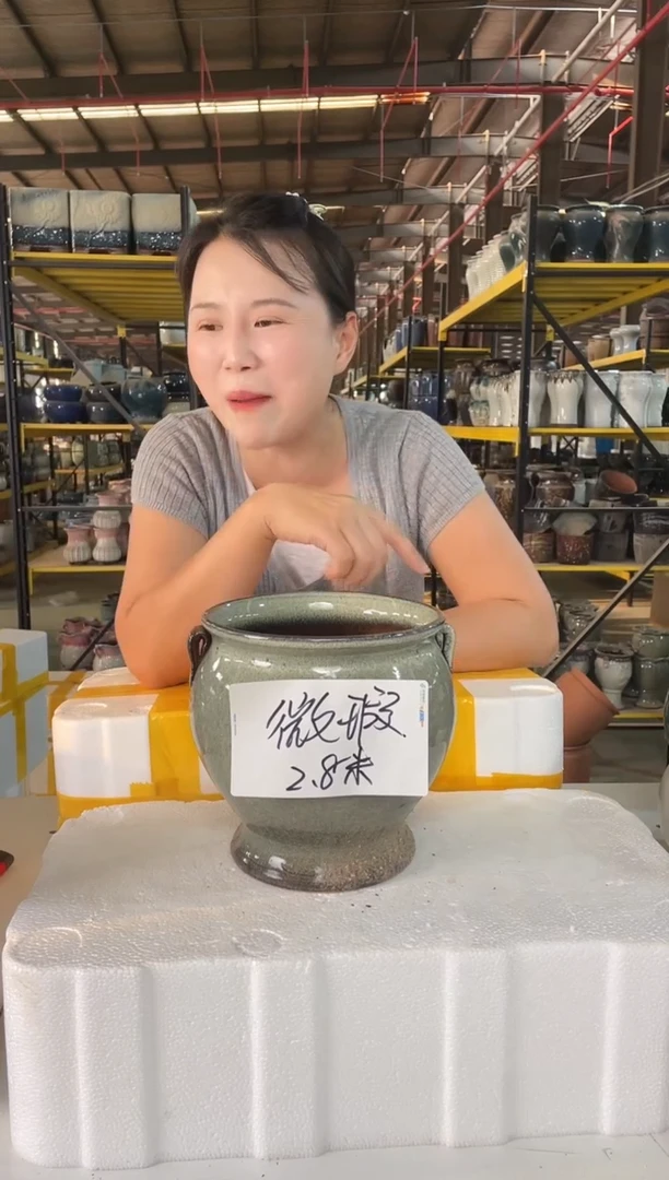 宜兴紫砂粗陶花盆盆