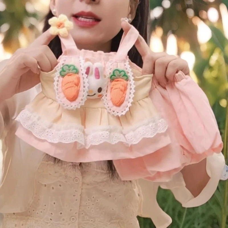 夏季新款韩版女宝洋气清凉小吊带花苞时髦小兔子套装女童两件套潮