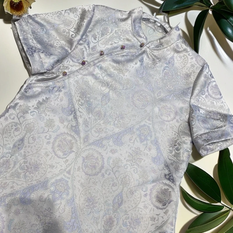 织锦家宋锦新中式旗袍连衣裙