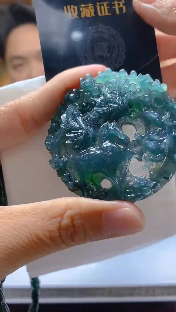 定制翡翠未镶嵌毛货闪购链接XX018带珠链