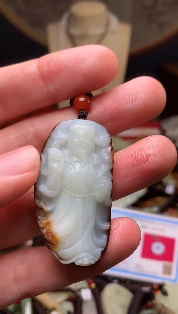 颈饰未镶嵌和田玉新疆料青海料清水和田玉吊坠