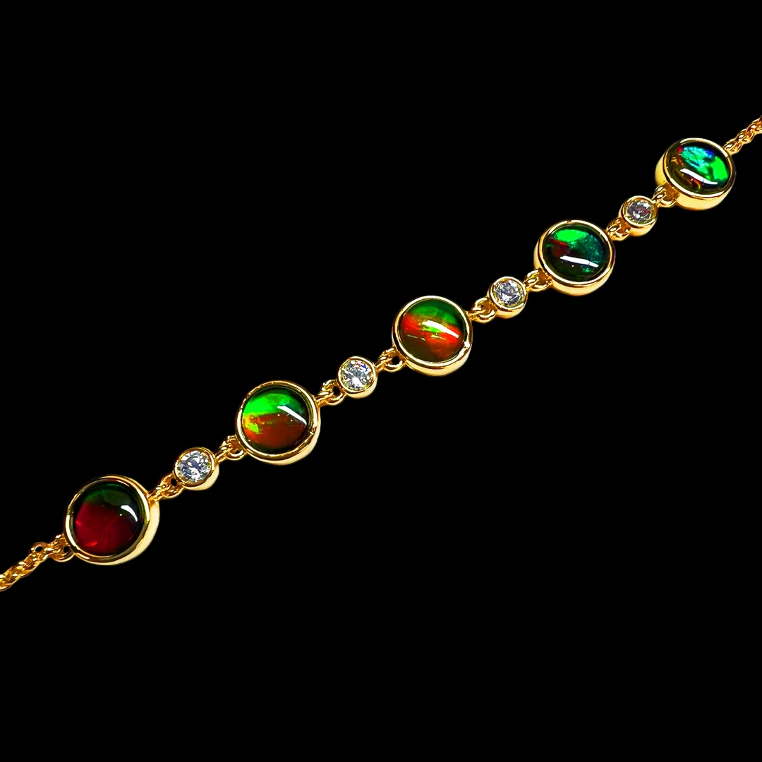 【斑彩】6mm 双色-五颗 加拿大 N-33 SL-F 贝壳创意饰品 F1