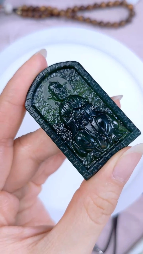 蛇纹石玉未镶嵌吊坠(赠链)泰山玉老奶奶