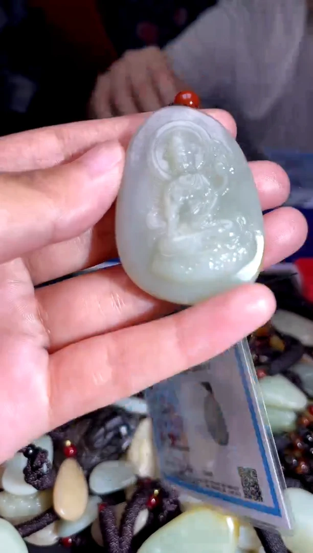 和田玉未镶嵌挂件1