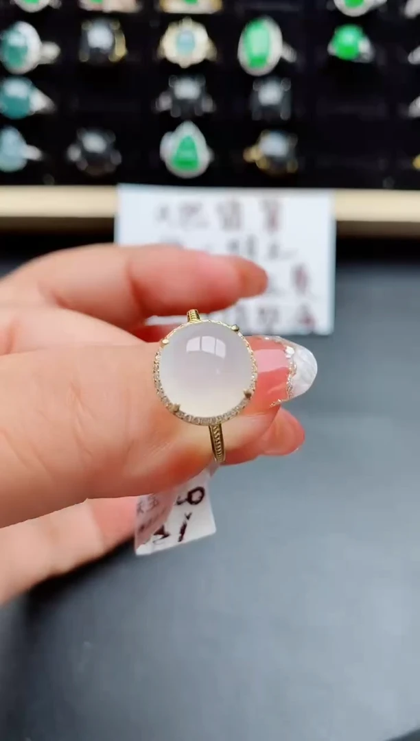 【闪购商品】翡翠戒指银S925镶嵌0580850