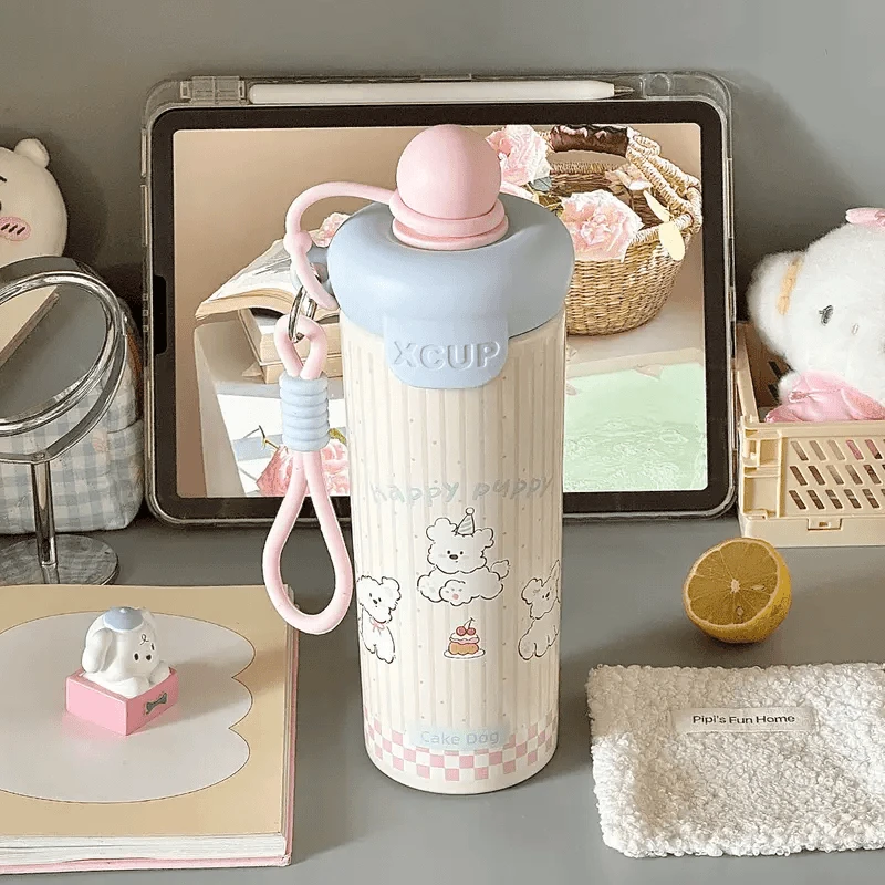 水杯女新款2025高颜值保温杯大容量吸管杯学生上学专用冰霸茶杯qt