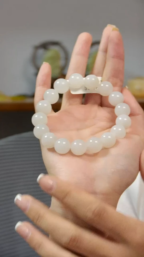 和田玉未镶嵌手串圆珠