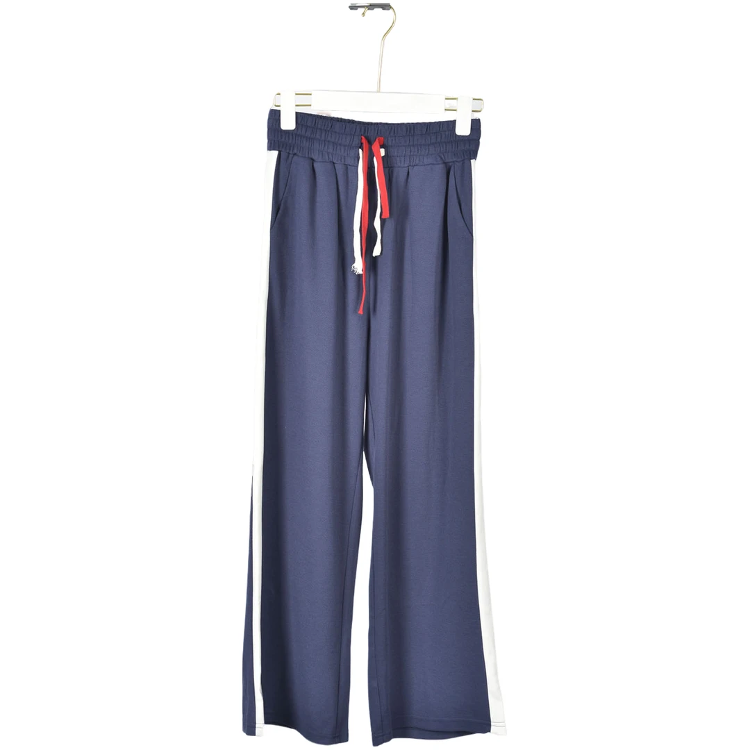 【Y专柜捡漏F-2】深圳中高端女装OLSC-裤子0030-N002蓝色松紧大两码