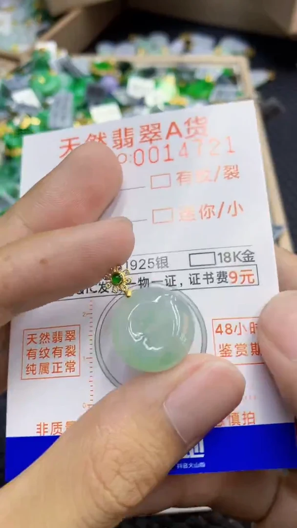 翡翠未镶嵌颈饰             1