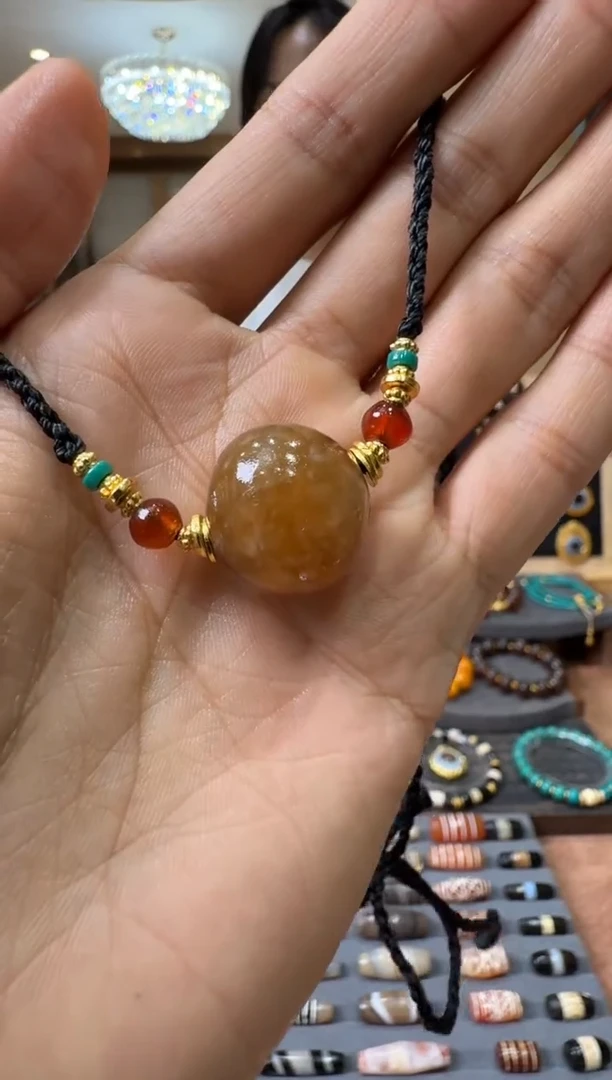玛瑙/玉髓未镶嵌珠宝半成品玛瑙珠项链