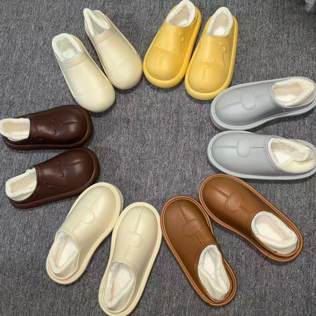 瑕疵 细条 EVA冬季防水防滑 男女棉鞋【薄棉偶有大小口】【卡码拍大】