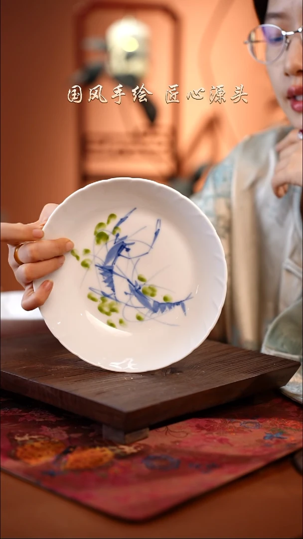 陶瓷景德镇高温釉中彩餐具（无毒无铅无镉）