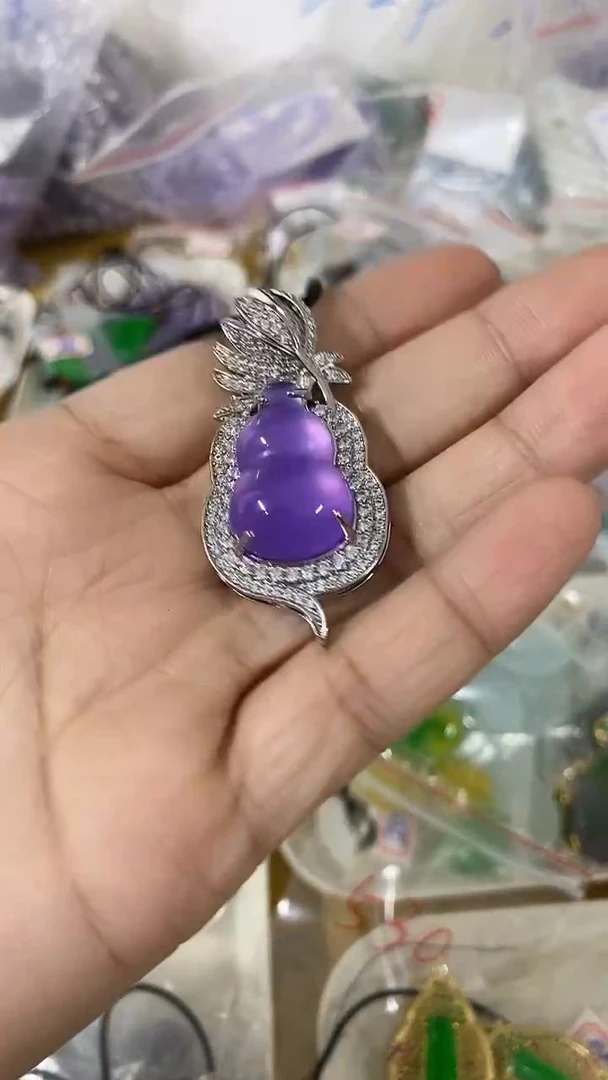 颈饰合金石英岩玉563