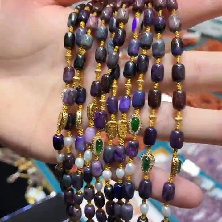 【老王好物优选】005-天然舒俱来多宝手链-多样性发一