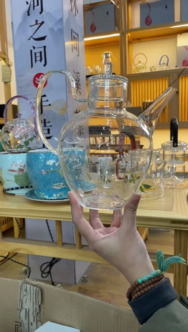 大执壶透把雕刻梅花啊啊