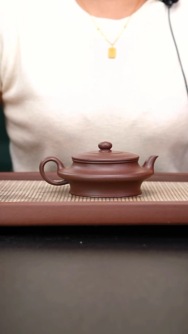 茶壶紫砂底槽青虚扁
