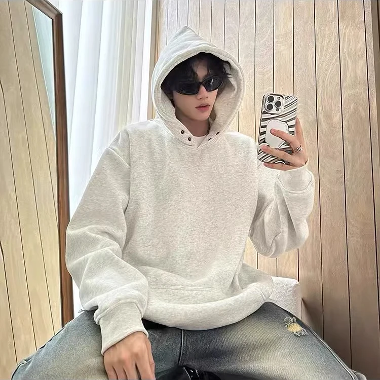 秋冬韩版连帽卫衣高端品质亲肤棉潮流帽衫卫衣2628